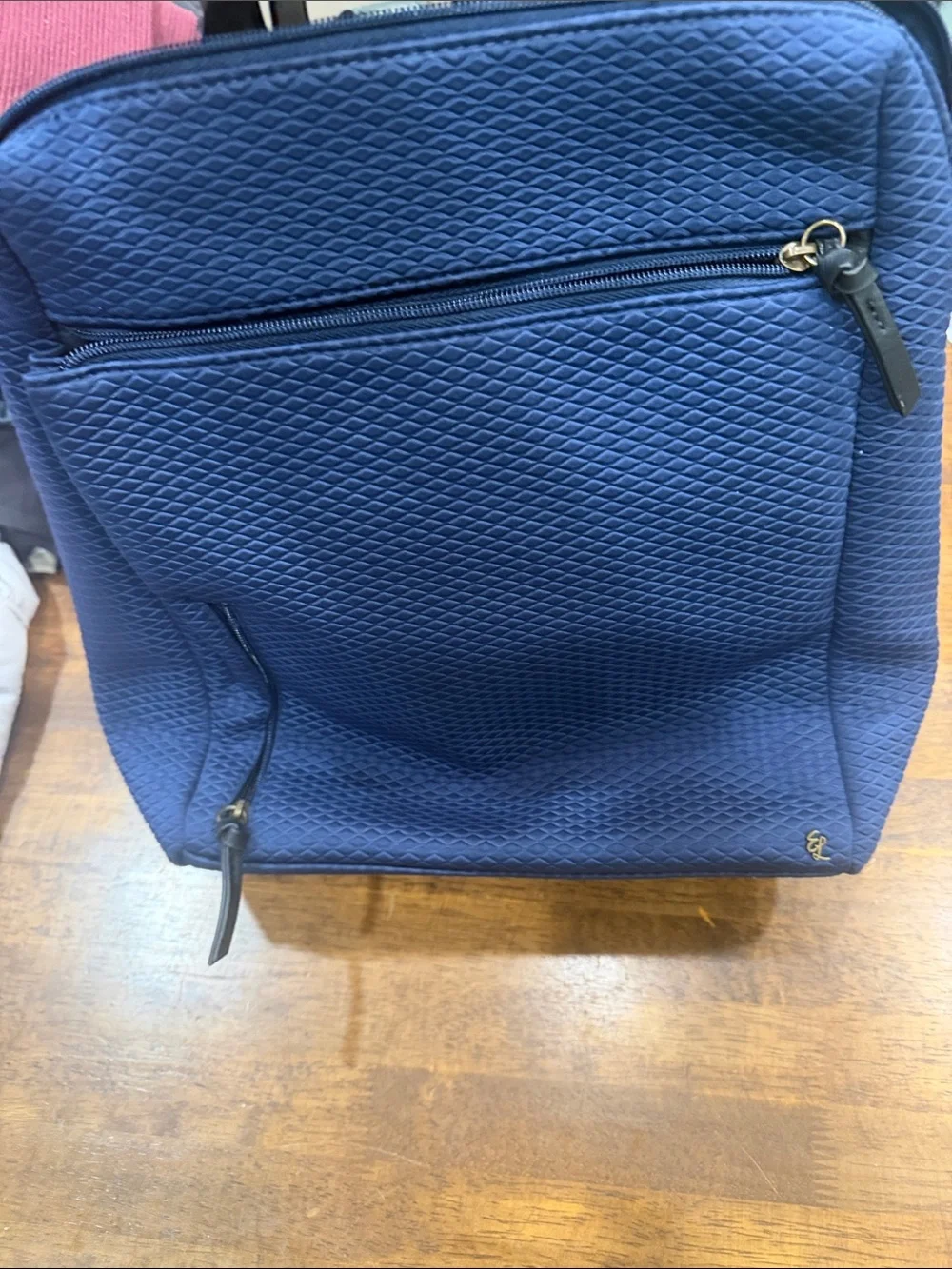 Elliott Lucca Navy Textured Men's Backpack